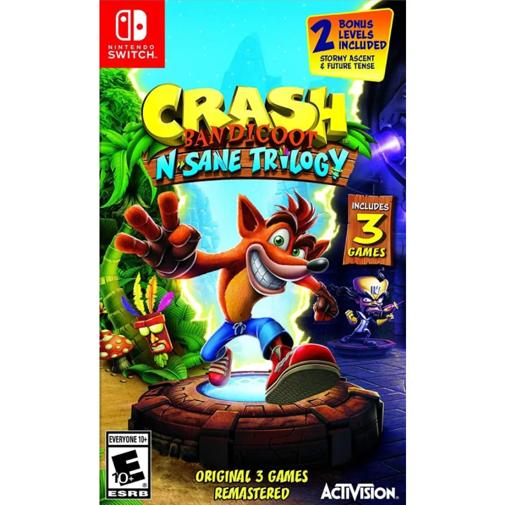 Crash Bandicoot N. Sane Trilogy – atnaujintas klasikinės trilogijos nuotykis, kupinas šuolių, iššūkių ir nepamirštamų akimirkų su Crashu.