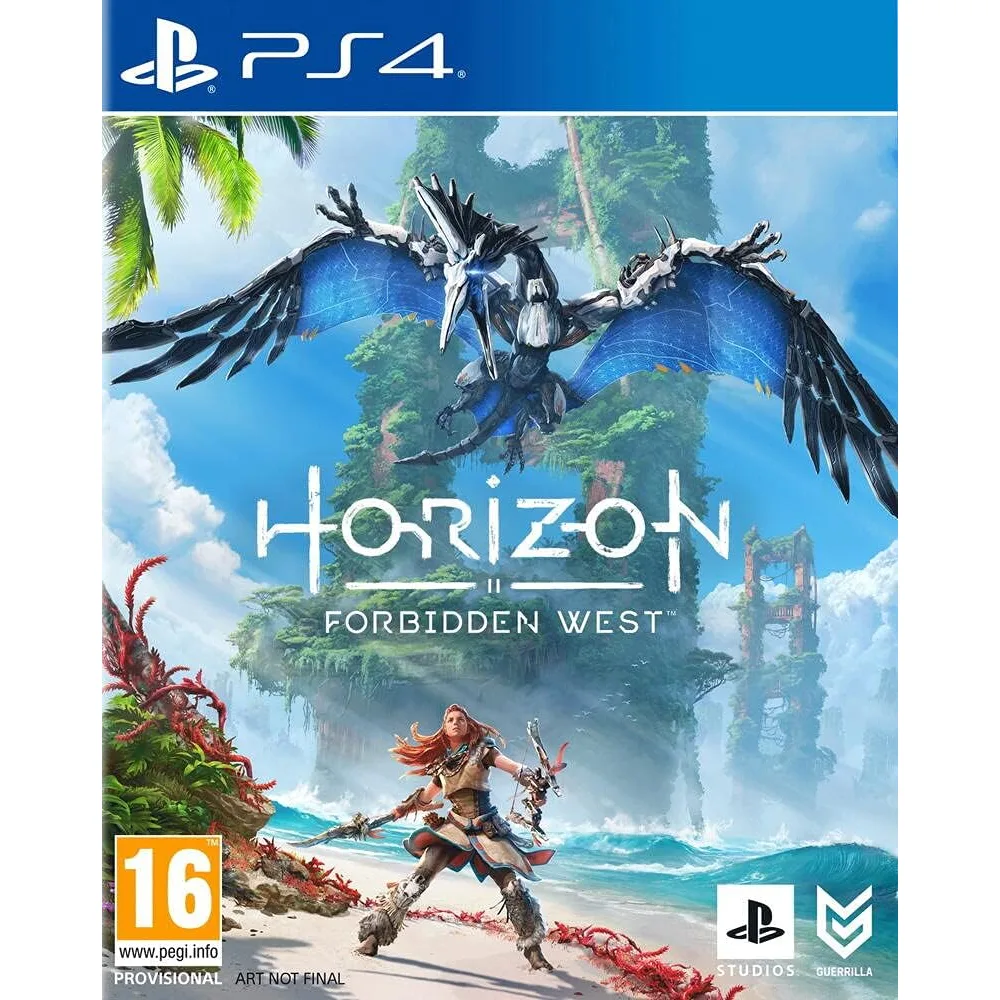 Horizon Forbidden West PS4 nukelia žaidėjus į didžiulį atvirą pasaulį, kupiną pavojų, paslapčių, gamtos ir įvairių technologijų.