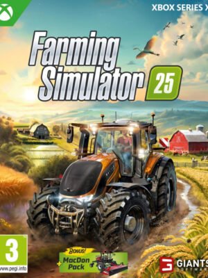 Farming Simulator 25 Xbox Series X leidžia sukurti savo ūkį, laukus, prižiūrėti laukus, gyvulius, techniką ir gamybos grandinę.