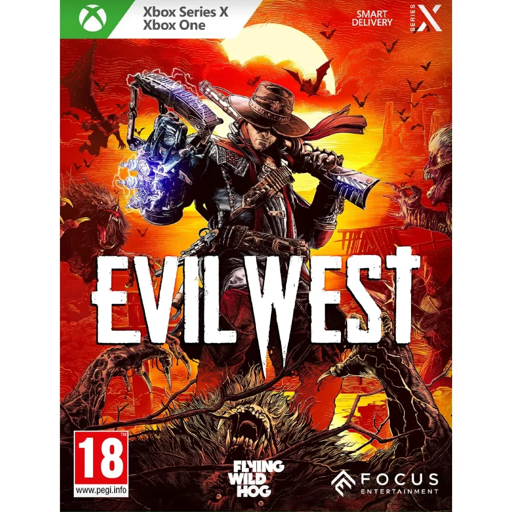 Evil West Xbox One / Xbox Series X Evil West Xbox One / Xbox Series X nukelia į laukinius vakarus, kuriuose viešpatauja vampyrai, antgamtinės jėgos su kraupiu siaubo pasauliu.