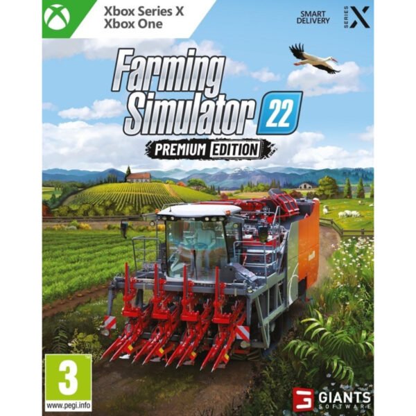Farming Simulator 22 Premium Edition Xbox One / Xbox Series X suteikia žaidėjams pagrindinį žaidimą ir visus papildymus viename pakete.