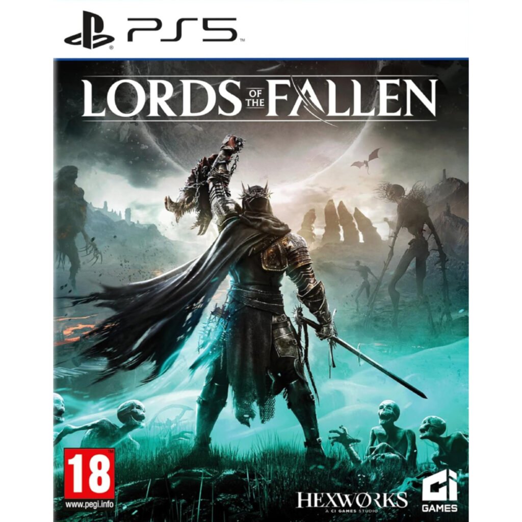 Lords of the Fallen PS5 įtraukia į tamsų fantazijos pasaulį, kuriame slypi gyvųjų ir mirusiųjų žemės su dviejų pasaulių mechanika.