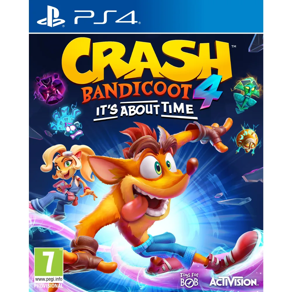 Crash Bandicoot 4: It’s About Time PS4 Crash Bandicoot 4: It’s About Time PS4 – tai klasikinės serijos atgimimas, kuris pritrauks tiek senus fanus, tiek naujus žaidėjus.