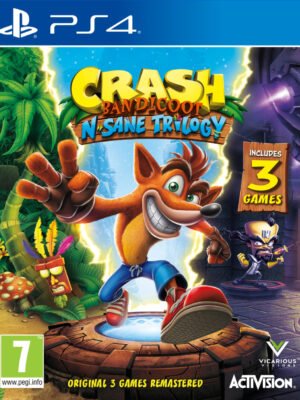 Crash Bandicoot N Sane Trilogy PS4 sujungia tris legendinius platforminius nuotykius, atnaujintus su modernia grafika bei kontrole.