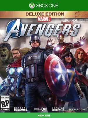 Marvel's Avengers Deluxe Edition XBOX ONE/ XBOX SERIES X siūlo epinę superherojų kelionę su išskirtiniais priedais ir turiniu.