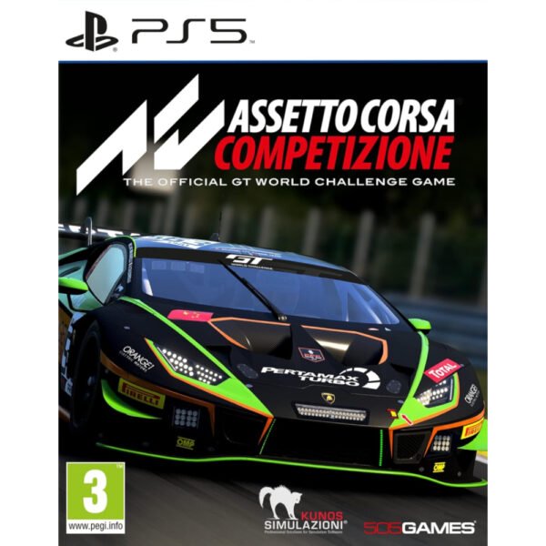 Assetto Corsa Competizione PS5 kviečia lenktynininkus patirti profesionalių GT čempionatų realistišką ir intensyvų pasaulį.