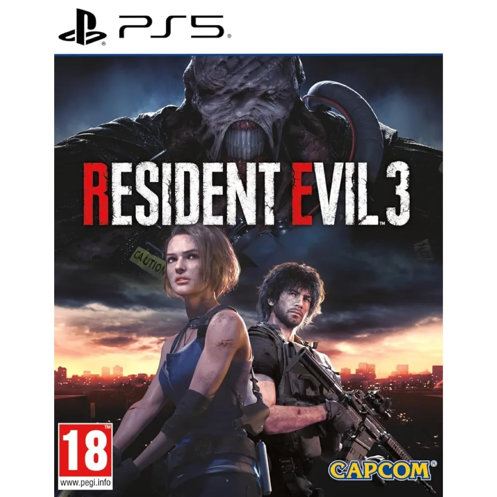 Resident Evil 3 PS5 – tai greito tempo, įtemptas ir atmosferiškas siaubo nuotykis, kuriame išlikimo elementai ir pavojingi priešai.