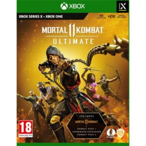 Mortal Kombat 11 Ultimate Xbox One / Xbox Series X sujungia pagrindinį žaidimą, istorijos plėtinį ir visus personažus į vieną paketą.