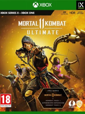 Mortal Kombat 11 Ultimate Xbox One / Xbox Series X sujungia pagrindinį žaidimą, istorijos plėtinį ir visus personažus į vieną paketą.