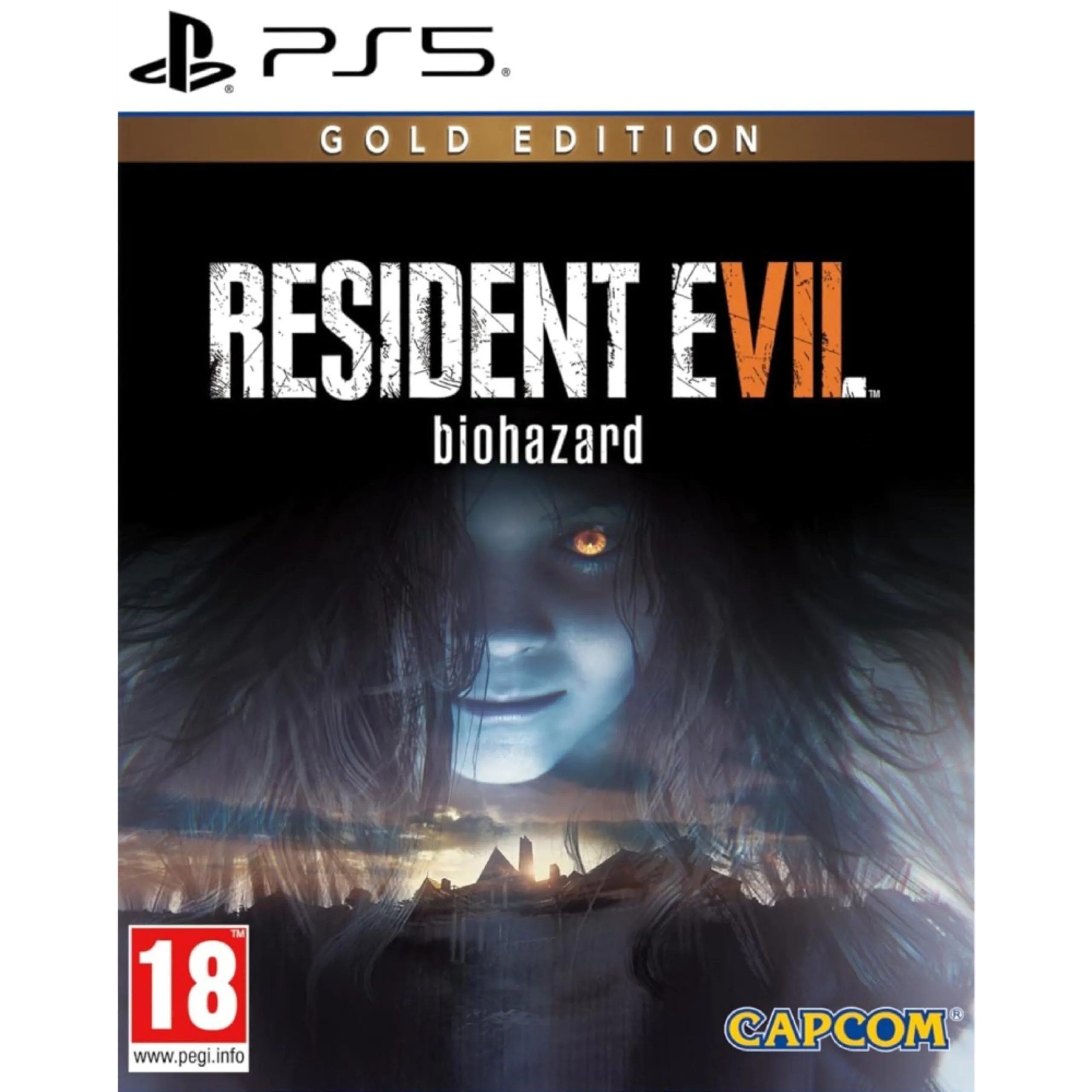 Resident Evil 7: Biohazard Gold Edition PS5 – tai tamsus, intensyvus ir psichologiškai įtraukiantis siaubo žaidimas, puikiai tinkantis serijos fanams.