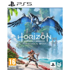 Horizon Forbidden West PS5 – tai didelis, gilus ir vizualiai turtingas nuotykis, įtraukiantis tiek kovomis, tiek pasaulio tyrinėjimu.