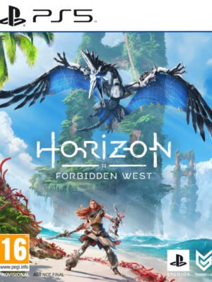 Horizon Forbidden West PS5 – tai didelis, gilus ir vizualiai turtingas nuotykis, įtraukiantis tiek kovomis, tiek pasaulio tyrinėjimu.