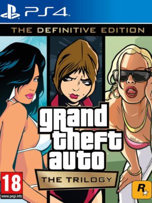 Grand Theft Auto: The Trilogy – Definitive Edition (PS4) atgaivina tris legendinius GTA žaidimus su modernia grafika ir patobulintu valdymu.