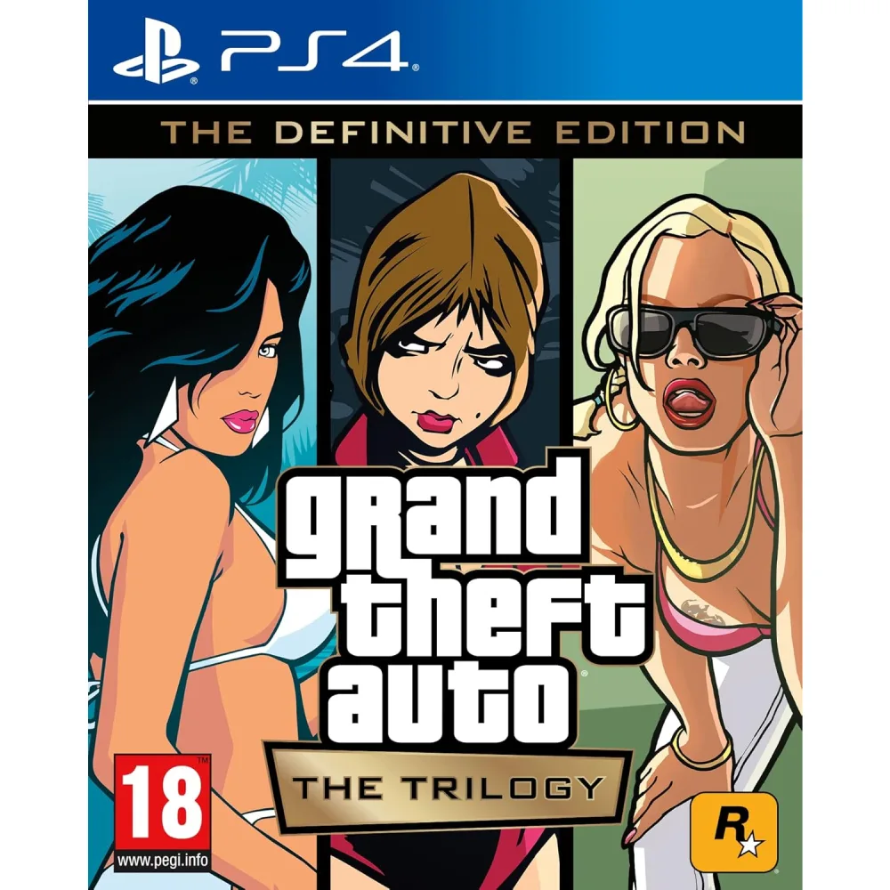 Grand Theft Auto: The Trilogy – Definitive Edition (PS4) atgaivina tris legendinius GTA žaidimus su modernia grafika ir patobulintu valdymu.