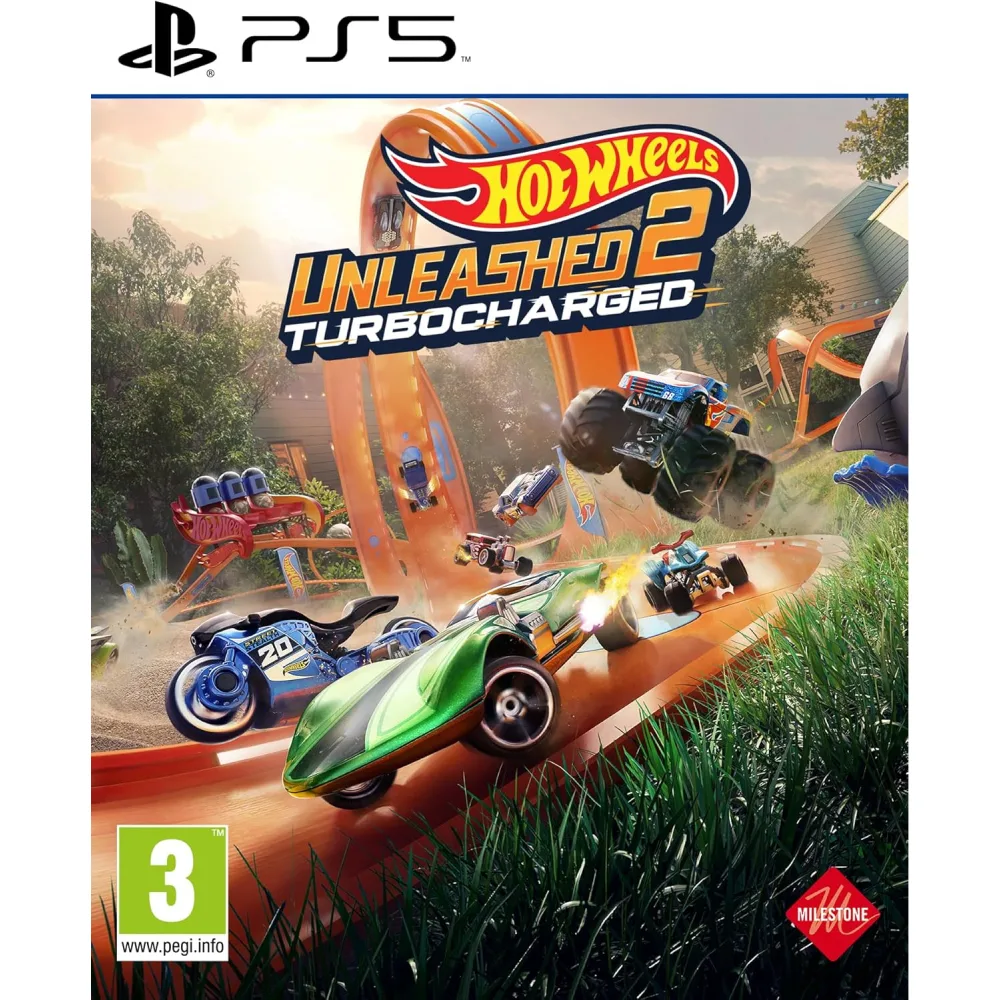 Hot Wheels Unleashed 2 Turbocharged PS5 siūlo daugiau nei 130 automobilių ir ryškias, chaotiškas lenktynes įvairiuose pasauliuose.