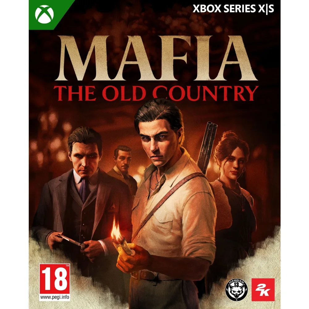 Mafia The Old Country Xbox Series X nukelia į organizuoto nusikalstamumo ištakas senajame pasaulyje. Istorija pabrėžia lojalumą, šeimą ir galios siekį.