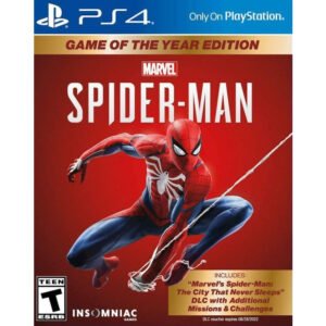Spider-Man Game of the Year PS4 leidžia patirti pilną Žmogaus-Voro nuotykį Niujorko mieste. Atviras pasaulis kupinas veiklos ir nusikaltimų.