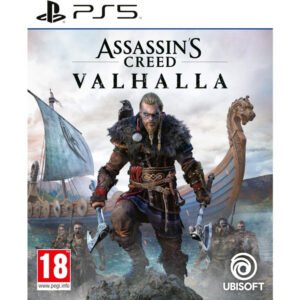 Assassin’s Creed Valhalla PS5 yra atviro pasaulio veiksmo žaidimas, leidžiantis tapti vikingų kariais ir vesti savo klaną per Angliją.