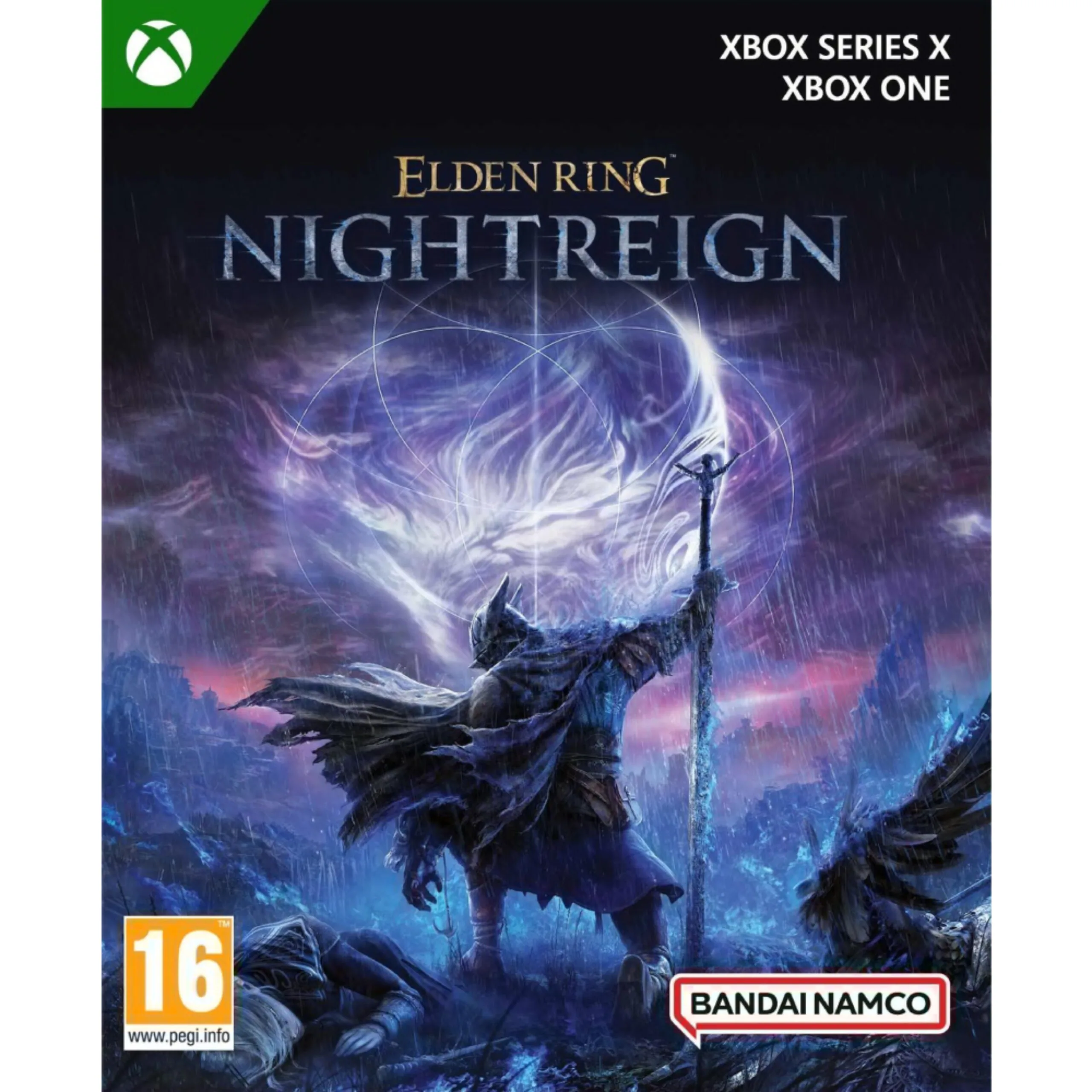 Elden Ring: Nightreign Xbox One / Xbox Series X yra roguelike veiksmo RPG, kuriame žaidėjai kovoja su Nightlord bosais procedūrinėje Elden Ring visatoje.