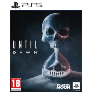 Until Dawn PS5 yra interaktyvus siaubo trileris, kuriame žaidėjo sprendimai tiesiogiai lemia veikėjų likimą. Įtraukianti istorija kuria nuolatinę įtampą.