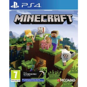 Minecraft PS4 suteikia galimybę pasinerti į neribotą kūrybos ir nuotykių pasaulį, kuriame galima statyti, tyrinėti ir išgyventi.