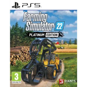 Farming Simulator 22 Platinum Edition PS5 suteikia galimybę pasinerti į modernią ūkininkavimo patirtį su įvairiais pasėliais, technika ir iššūkiais.