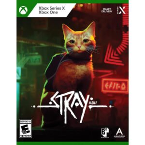 Stray Xbox One / Xbox Series X leidžia žaidėjams patirti paslaptingą miestą iš benamio katino perspektyvos, kur subtilūs galvosūkiai kuria unikalią kelionę.