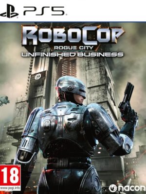 RoboCop Rogue City - Unfinished Business PS5 tęsia kovą su nusikalstamumu futuristiniame Detroite pilname pavojų ir chaoso.