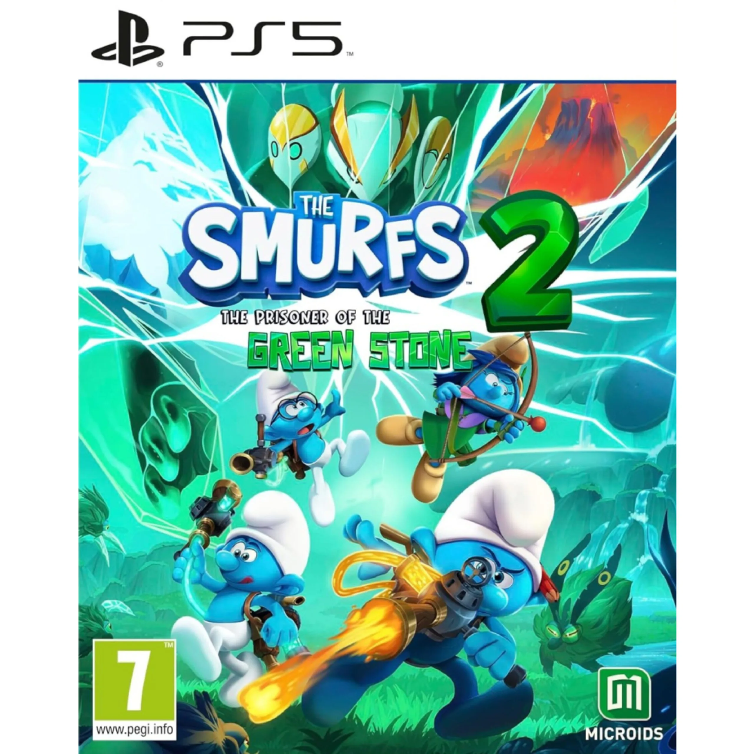 The Smurfs 2 - The Prisoner of the Green Stone PS5 kviečia į spalvingą nuotykį su mylimais Smurfais. Keliaukite po įvairias vietoves.