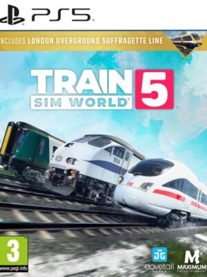 Train Sim World 5 PS5 leidžia valdyti realistiškus traukinius ir tyrinėti garsius pasaulio geležinkelių maršrutus su įvairiais traukiniais.