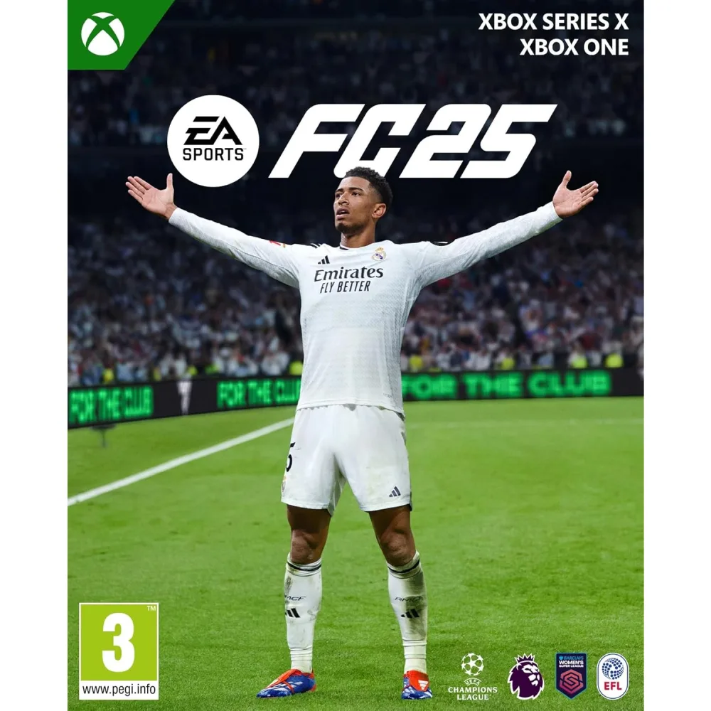FC 25 Xbox One / Xbox Series X – tai žaidimas, kuris sujungia tikrovišką, nuostabią futbolo atmosferą, taktiką, įvairovę ir azartą į vieną paketą.