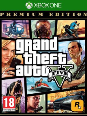 Grand Theft Auto 5 - Premium Edition Xbox One – epinis veiksmo nuotykis, nukeliantis į Los Santos miestą, kupiną nusikaltimų, intrigų ir neribotų galimybių.