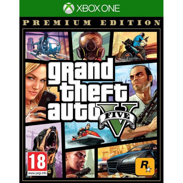 Grand Theft Auto 5 - Premium Edition Xbox One – epinis veiksmo nuotykis, nukeliantis į Los Santos miestą, kupiną nusikaltimų, intrigų ir neribotų galimybių.